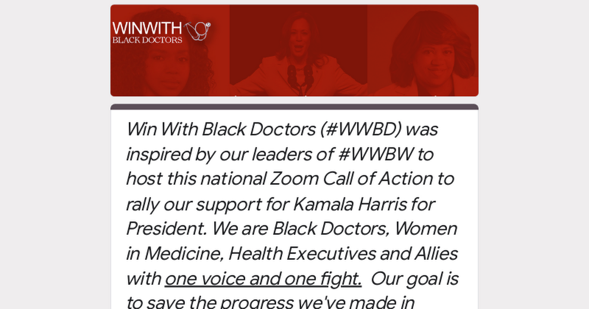Win With Black Doctors