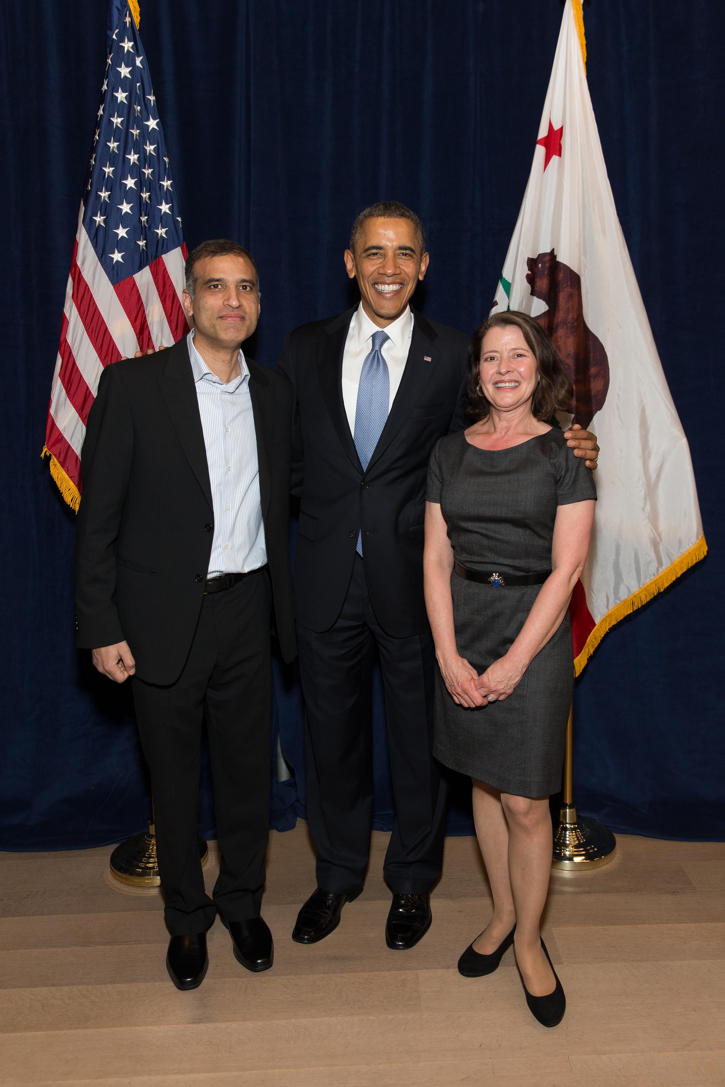 Pavi and his wife with former president Obama